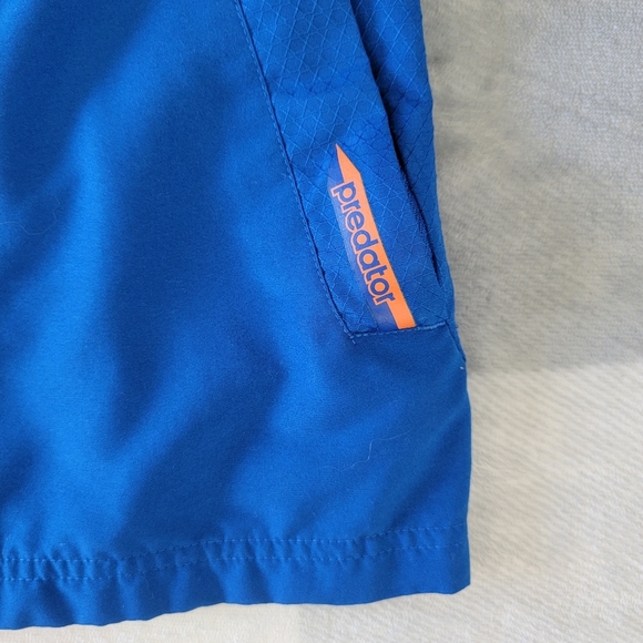 ADIDAS Predator Climacool Jacket Windbreaker Hooded Blue Orange Mens Small - Picture 7 of 15